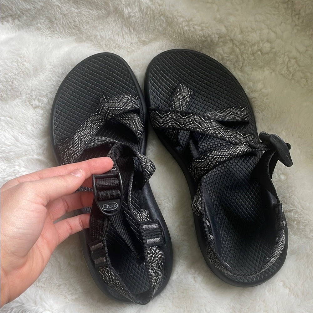 Chaco Black and Gray Sandals